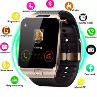 DZ09 Smart Watch ผู้ชายผู้หญิงหน้าจอสัมผัสบลูทูธกีฬาติดตามการออกกำลังกาย S Mart W Atch ด้วยกล้องสนับสนุนซิมการ์ดนาฬิกาปลุก