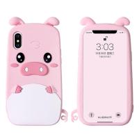 เคสสำหรับ iPhone 12 13 Mini Pro Max 3D การ์ตูนน่ารัก QQ หมูปลอกหลังซิลิโคนนิ่มสำหรับ iPhone 11 Pro Max ฝาครอบเคสมือถือสำหรับ iPhone 5 5S 6S Plus 7 Plus XS Max XR