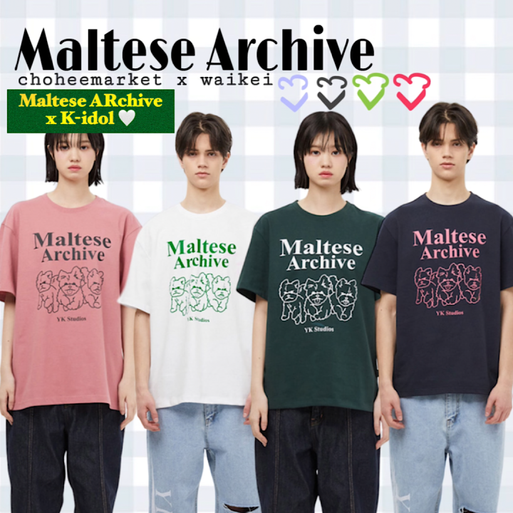 WAIKEI Maltese Archive Line Graphic T-Shirt