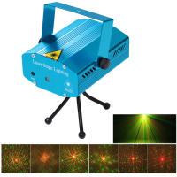 Laser Projector Stage Light Effect Voice-Control Dj Disco Xmas Party Club Light Adjustment Fireworks Strobe Stage Light US Plug