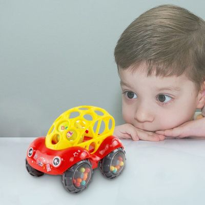 ห่วงกระดิ่งมือถือคอกของเล่นตุ๊กตารถเด็กทารก1ชิ้น Gutta Percha ลูกบอลสำหรับทารกแรกเกิด0-12เดือนของเล่นเด็กทารก