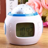 นาฬิกาปลุก เพลงเต็มไปด้วยดาว โรแมนติกนาฬิกา นาฬิกาปลุกปฏิทิน นาฬิกาปลุก LED Calendar Alarm Clock Y8