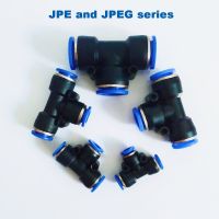 3 Way T shaped Tee Pneumatic fitting 10mm 8mm 12mm 6mm 4mm OD Hose Tube Push In Air Gas Fitting Quick Fitting Connector Adapters Valves