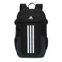 Adidasˉ ต้นฉบับ Unisex กันน้ําแคมป์ปิ้งกลางแจ้งเดินป่ากระเป๋าเป้สะพายหลังกีฬาโรงเรียนกระเป๋า