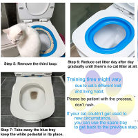 s Toilet Training Cats Plastic Toilet Trainer Kit Litter Tray Mat s Cleaning Disappearing Litter Box for s Supplies