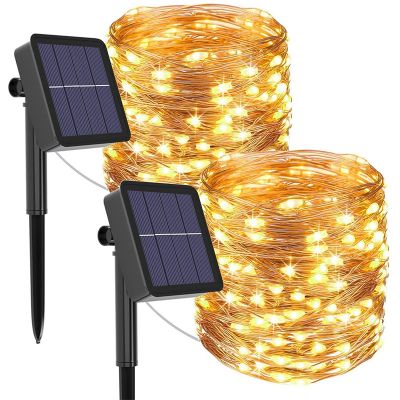 12Metre 100LED Solar LED String Light Garland Waterproof Christmas Wedding Decoration for Home Party