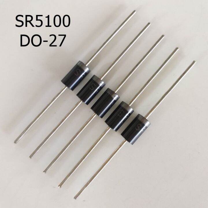 5PCS SR5100/SR5150 / SR5200 DO-27 Schottky Diode 100V/150V 5A จำนวน 5 ...