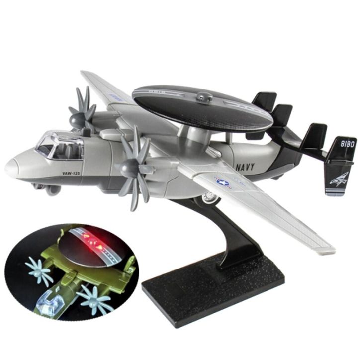 กล่องโฟมสีขาวกล่องโฟมสีขาว-e-2ใหม่-hawkeye-airborne-เตือนภัยล่วงหน้าอัลลอยด์ลาดตระเวนเครื่องบินเครื่องบินจำลองแสงไฟชุดของเล่นเด็กของขวัญ