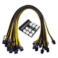 CHIPAL Power Module Breakout Board with 12pcs 17pcs 50cm 18AWG 6Pin to 6+2 8Pin Power Cable for HP 1200W 750W PSU Video Card