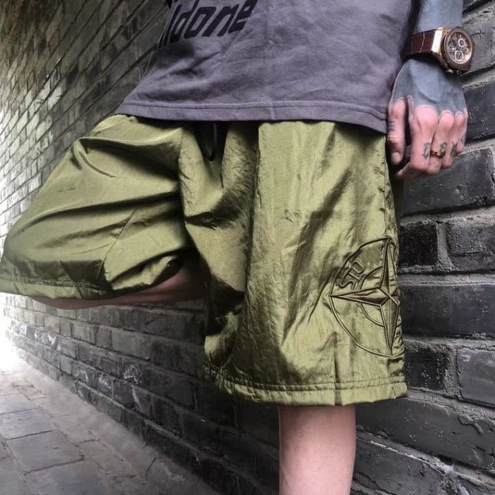 stone-island-stone-island-metal-nylon-american-shorts-correct-version-loose-quick-drying-summer-five-minutes-of-pants