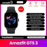 Amazfit GTS 3 GTS3 GTS-3 Smartwatch 5เอทีเอ็มกันน้ำ Alexa มี GPS ในตัวสมาร์ทวอท์ชตรวจสอบวงจรสำหรับ Android IOS Versaabig