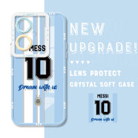 Casing Ponsel สำหรับ Infinix Tecno Camon 19 Camon 19 Pro Camon 19 Pro Camon 19 Pro 5G Camon 19 Neo เคสโทรศัพท์คริสตัลกันกระแทกของแท้ลายเมสซี่เคสมือถือใสปลอกอ่อนป้องกันกล้องคลุมทั้งหมด