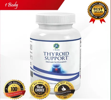 1 Body Thyroid Support Supplement 60 Vegan Capsules With Iodine, Energy ...