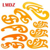 LMDZ 3Pcs Set Plastic French Curve Ruler Multi cloud Shape Drawing Tool Curve Template for Art Comics Animation design / Fashion