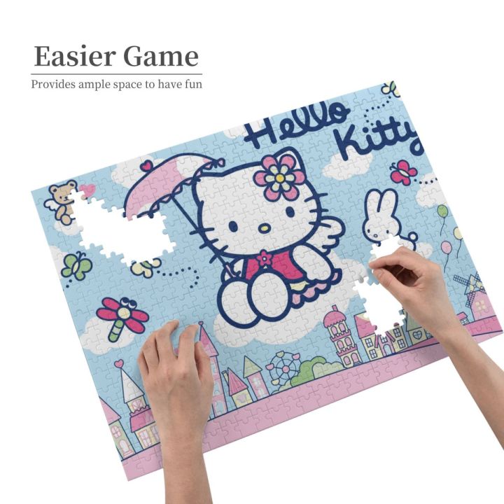 hello-kitty-wooden-jigsaw-puzzle-500-pieces-educational-toy-painting-art-decor-decompression-toys-500pcs