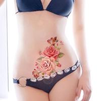 【YF】 1PC New Fashion Removable Women Lady 3D Flowers Waterproof Temporary Tattoo Stickers Beauty Body Art Easy Wear And Clean