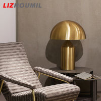 LIZHOUMIL โคมไฟตั้งโต๊ะสมัยใหม่ Led Minimalist รูปเห็ดโคมไฟเซ็นเซอร์สัมผัสตกแต่งห้องนอนสำหรับห้องนั่งเล่น (ปลั๊กสหราชอาณาจักร)