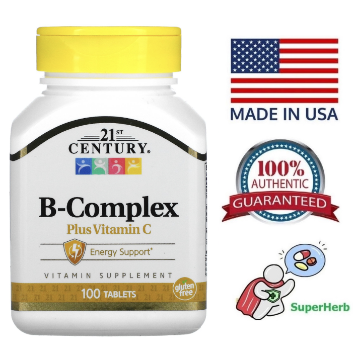 21st Century, B Complex Plus Vitamin C, 100 Tablets | Lazada PH