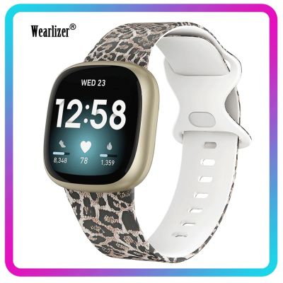 【lz】☫✉◇  Wearlizer silicone pulseiras de relógio para fitbit versa 3 feminino substituição pulseiras de relógio pulseira inteligente accessoriess s/l tamanho