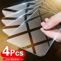 ⊙∏ 4PCS Tempered Glass for Redmi Note 12 11 10 9 8 7 Pro Plus 5G 9S 10S 9T 8T 11S Screen Protector on Redmi 9 9A 9C 9AT 8 7 glass