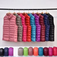 ◕ Ultra-light Down Jacket Sleeveless Warm Waistcoat Outerwear Coats for Woman