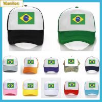 WENYOU สันทนาการ หมวกกอล์ฟ หมวกพ่อ หมวก trucker หมวกเบสบอลธงบราซิล ปรับได้ หมวกเบสบอล หมวกกันแดด