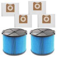 2Pack VF3500 Filter Replacement for Portable 3-4.5 Gallon Vacuums + 4 Pack VF3501 Filter Bags