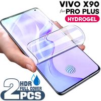 2Pcs Hydrogel Film on the Screen Protector For Vivo X90 Pro Plus V21 V25e Y35 Y33S Screen Protector For ViVo Y35 Y33S Non Glass