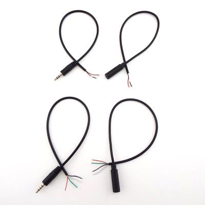 ；【‘； 1Pcs/5Pcs 30CM Audio Extension Cable Aux Single Head Line Stereo 3.5Mm Male And Female Cable 3 Or 4 Core Audio Output Line