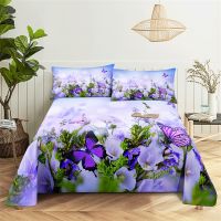 Bedroom Sheet Set Gorgeous Flowers Digital Printing Bedding Sheet Pillow Case Bedding Fashion Exquisite Printing Sheet