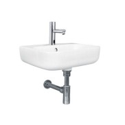 Chậu rửa mặt treo tường lavabo Viglacera V23 nano núm sứ