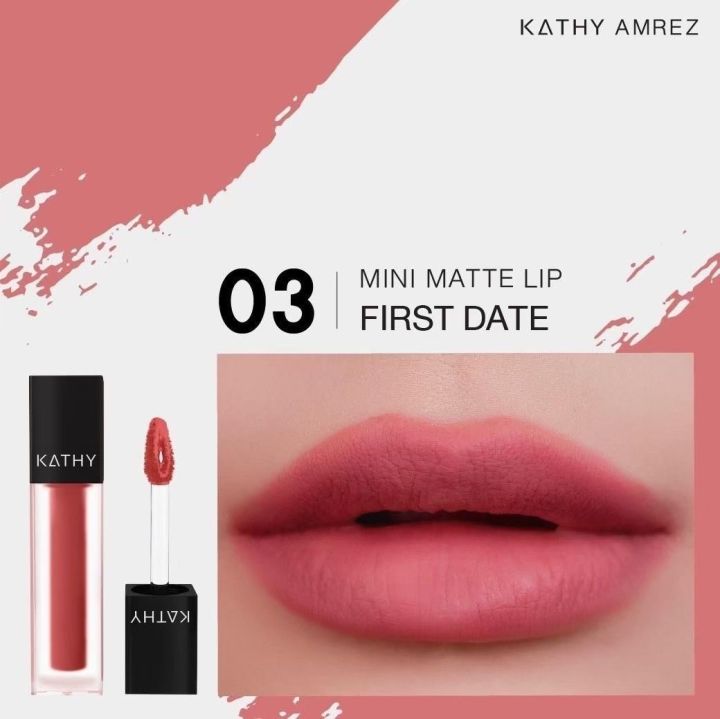 ลิปกระแต-ลิปแมท-kathy-amrez-mini-matte-lip-มินิแมทลิป-ราคา-99-ปกติ-199