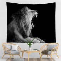 Lion Tapestry Wall Hanging Mandala Hornbill Leopard Tapestries Wall Cloth Psychedelic Yoga Wall Hanging