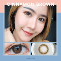 ❤️มีสายตาสั้น❤️ แถมตลับ LuxzyLens Cinnamon Brown  เลนส์คุณภาพ จากเกาหลี ค่าสายตาสั้น -0.50 ถึง -10.00 คอนแทคเลนส์ กรองแสง กันยูวี