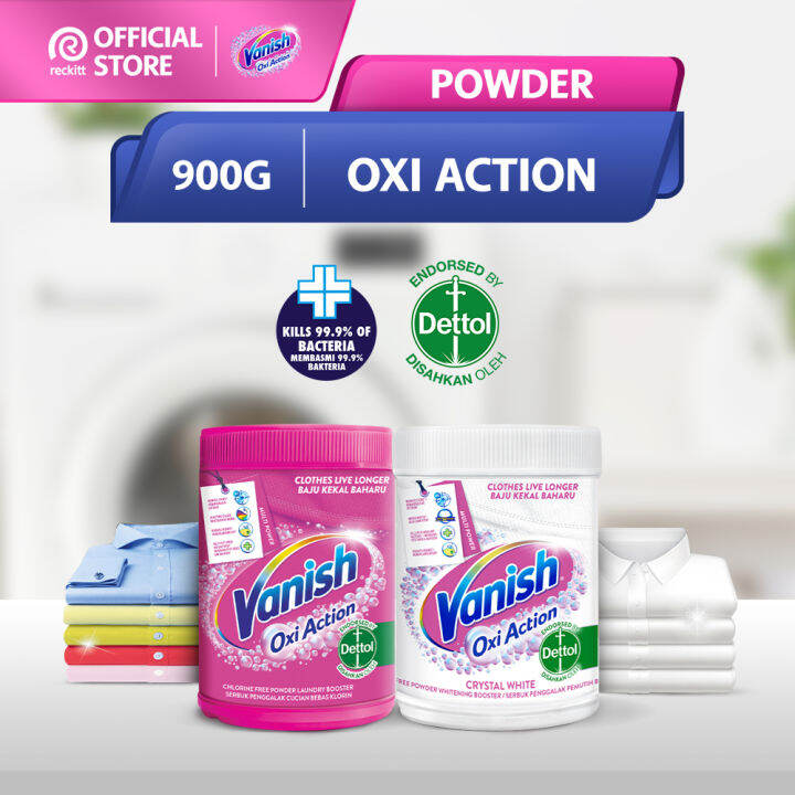 ⭐READY STOCK⭐ Vanish Fabric Oxy ActionCrystal White Stain Remover