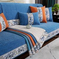 Sofa Covers Embossed Embroidery chenille Sofa Cushion Couch Cover Minimalist Corner Sofa Towel Seat Pad Multi-size Sofa Cover