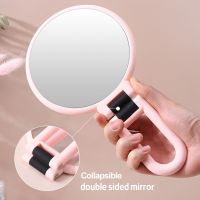 「orange beauty cosmetics」 1PC 10/15X Magnifying Makeup Mirror Double Sided Makeup Vanity Mirror Handheld Mirrors Hand Mirror Compact Mirror Cosmetic Tools