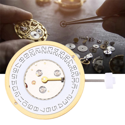 Quartz Movement Watch Accessories 6 Jewels for ISA 220 Movement Watch Date At 3 OClock Single Calendar Movement Replace