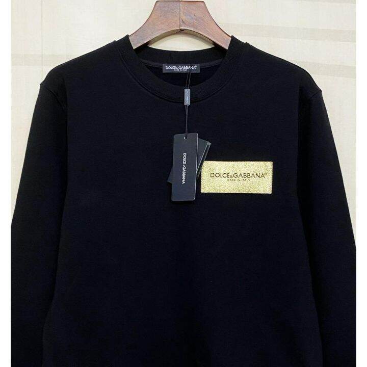 d0lce-amp-gabba-2021-เสื้อสเวตเตอร์สําหรับผู้ชายแขนยาวคอกลมพิมพ์ลายตัวอักษร