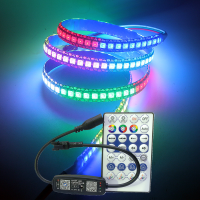 WS2812B LED Strip Pixelsm WS2812 WS2812B Individually Addressable Light With DC5V USB Smart Bluetooth Music Controller