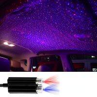 Mini Led Double Headed Roof Starry Night Light Car Atmosphere Projector Usb Galaxy Light Home Auto Decorative Lamps Accessories Bulbs  LEDs HIDs