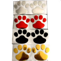 2 ชิ้น Universal PVC สุนัข Paw Footprint สติกเกอร์รถรูปลอกตกแต่งอุปกรณ์เสริมภายนอก