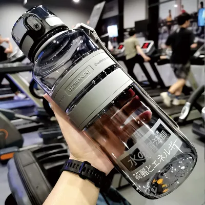 【CC】✴  1L 1.5L 2L Bottle Large Capacity Eco-Friendly Plastic Leakproof Shaker Fruit Drink BPA