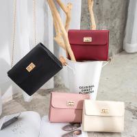 Mode Shop Fashion and Simple Womens Handbags New Trendy Shoulder Bag Wild Chain Shoulder Bag Solid Color Small Square Bag