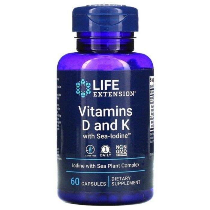 Life Extension Vitamin Vitamins D And K With Sea Iodine 60 Capsules Lazada Indonesia