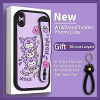 Liquid silicone Flower bracelet Phone Case For iphone X/XS top grade Lambskin luxurious Raised lens phone case cartoon