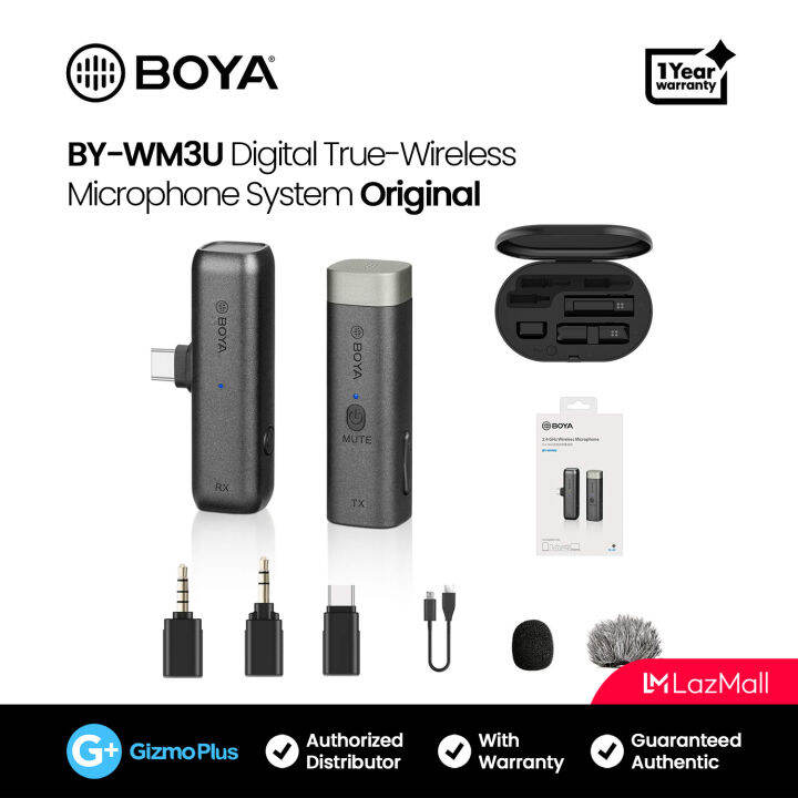 Boya BY-WM3U Digital True-Wireless Microphone System | Lazada PH