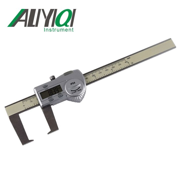 0-150mm-0-01mm-slotted-vernier-slider-caliper-กับจุดแบน-ความแม่นยำสูง-หน้าจอจอ-lcd-กันน้ำคุณภาพสูง