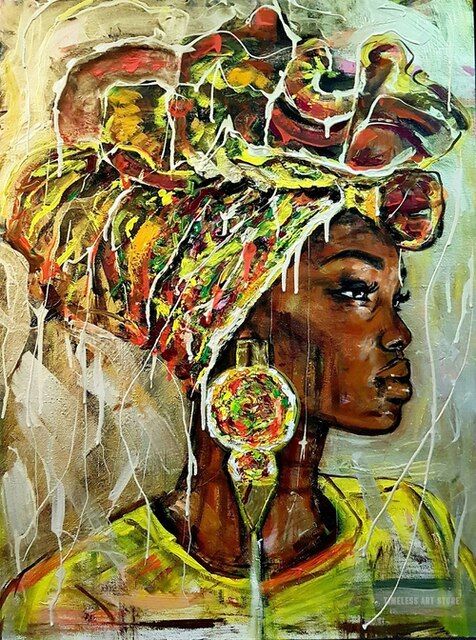 บทคัดย่อสาวแอฟริกัน-graffiti-art-โปสเตอร์และพิมพ์แอฟริกันสีดำผู้หญิงผ้าใบภาพวาด-wall-art-ภาพ-wall-decor