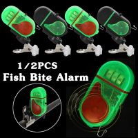 1/2pcs Fish Bite Alarm High Sensitive Fishing Alarm Sound Bell LED Light Indicator Clip-on Fishing Rod Buzzer Fish Accessories GPS  Fishfinders